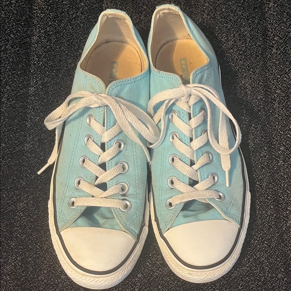 Light Blue Canvas Sneakers